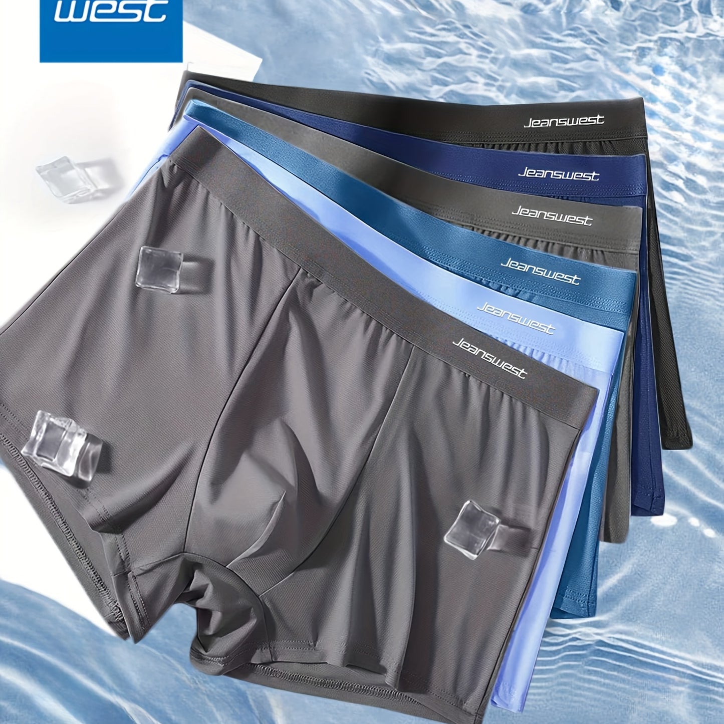 Men's Ice Silk Briefs Boxers (Pack of 5)