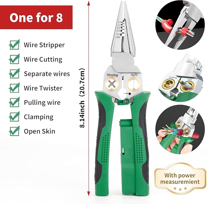 Foldable Multi-Tool Pliers for Electricians (Pack of 1)