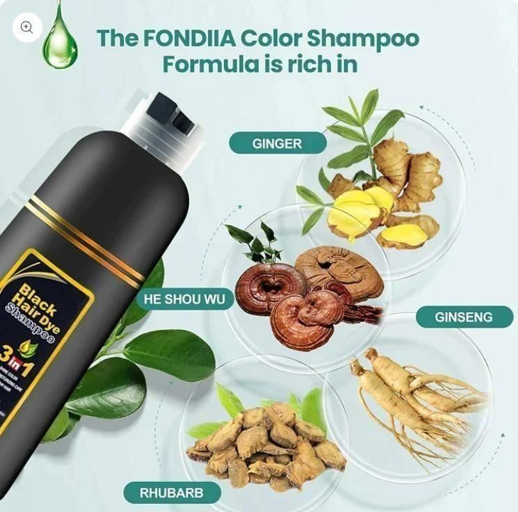Black Hair Shampoo 3 in 1 (Pack of 2)
