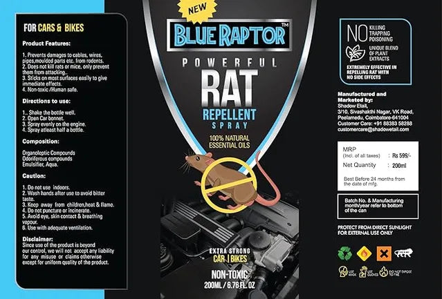 Rat Repellent for Home and Car Spray