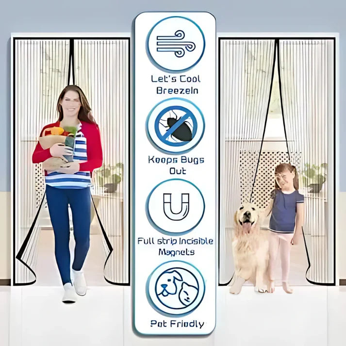 Magnetic Mosquito Net for Door