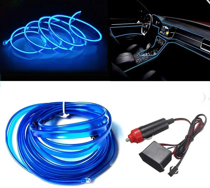 Car Interior Light ( Ice Blue )5M Neon Lights