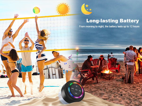 Large Suction Cup Waterproof Bluetooth Speaker