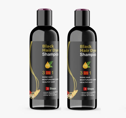 Black Hair Shampoo 3 in 1 (Pack of 2)