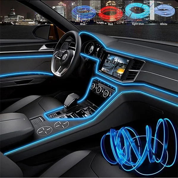 Car Interior Light ( Ice Blue )5M Neon Lights