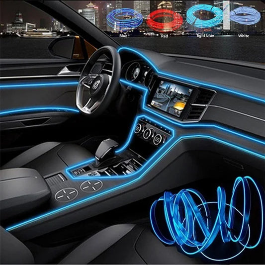 Car Interior Light ( Ice Blue )5M Neon Lights