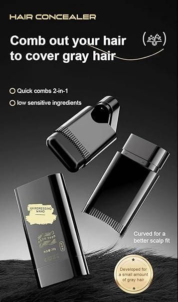 White Hair Covering Stick Black (R)