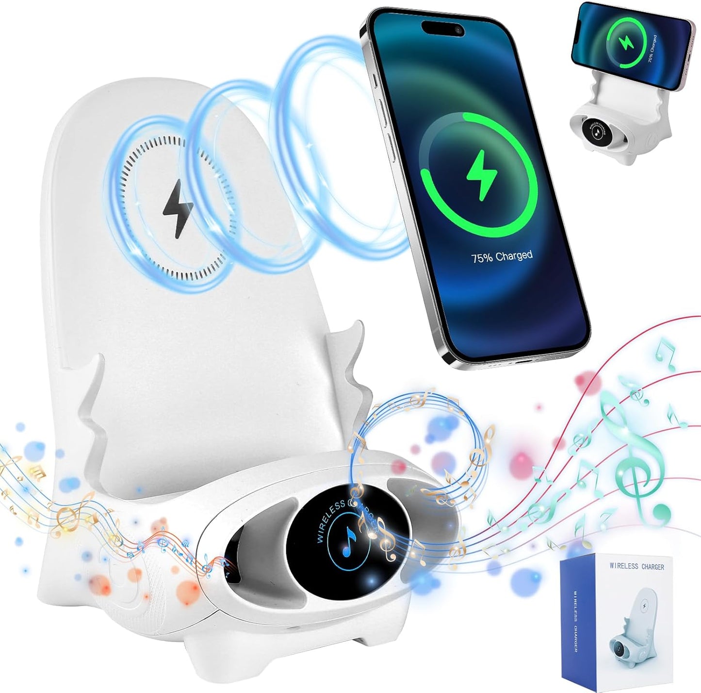 Wireless Fast Charger with Sound (All Type Phone)