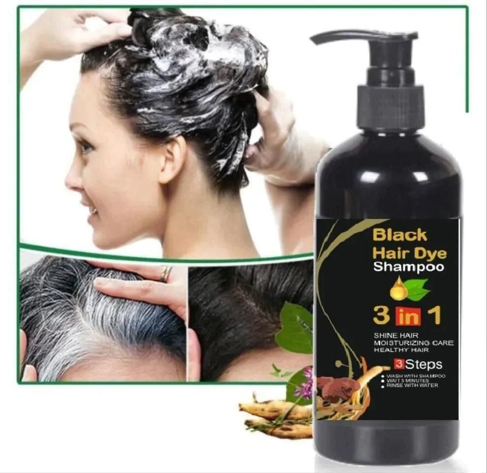 Black Herbal Hair Dye Shampoo Pack Of 2