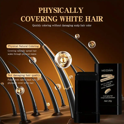 White Hair Covering Stick Black (R)