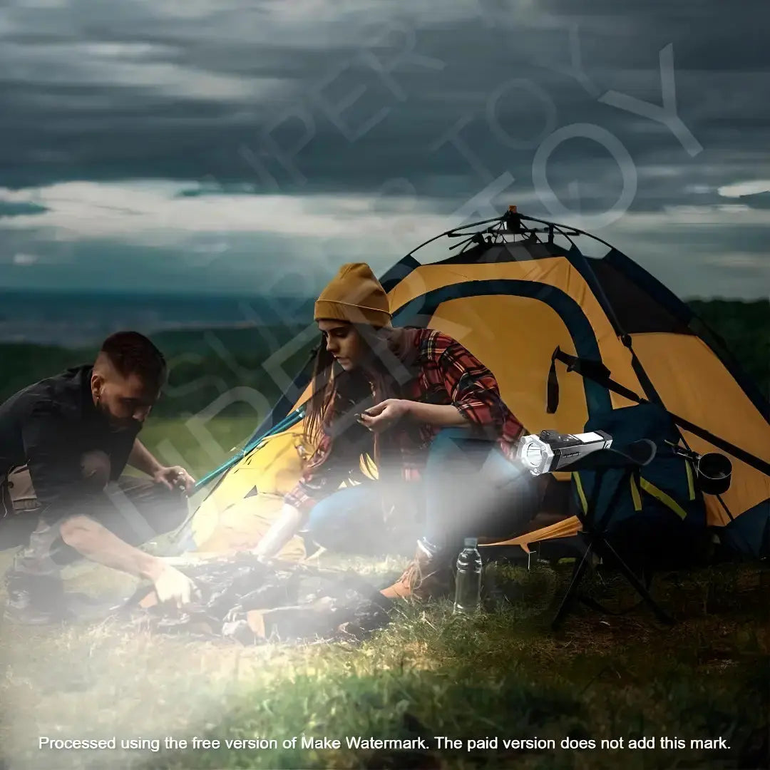 8 in 1 Portable Rechargeable Torch LED Flashlight(D)