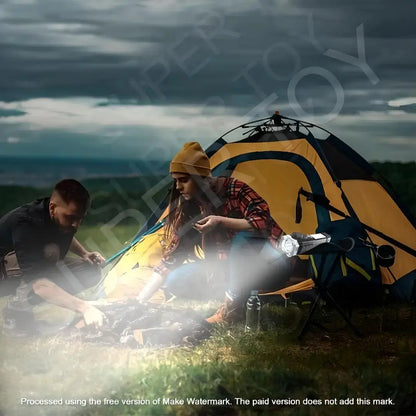 8 in 1 Portable Rechargeable Torch LED Flashlight(D)